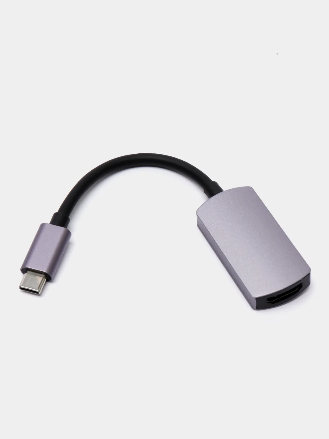 Серый металлик переходник hoco UA20 Type-C - HDMI Conector, 4K ULTRA HD