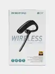 Черный bluetooth-гарнитура Borofone BC37, беспроводная моно гарнитура ДО 20Ч В РАБОТЕ