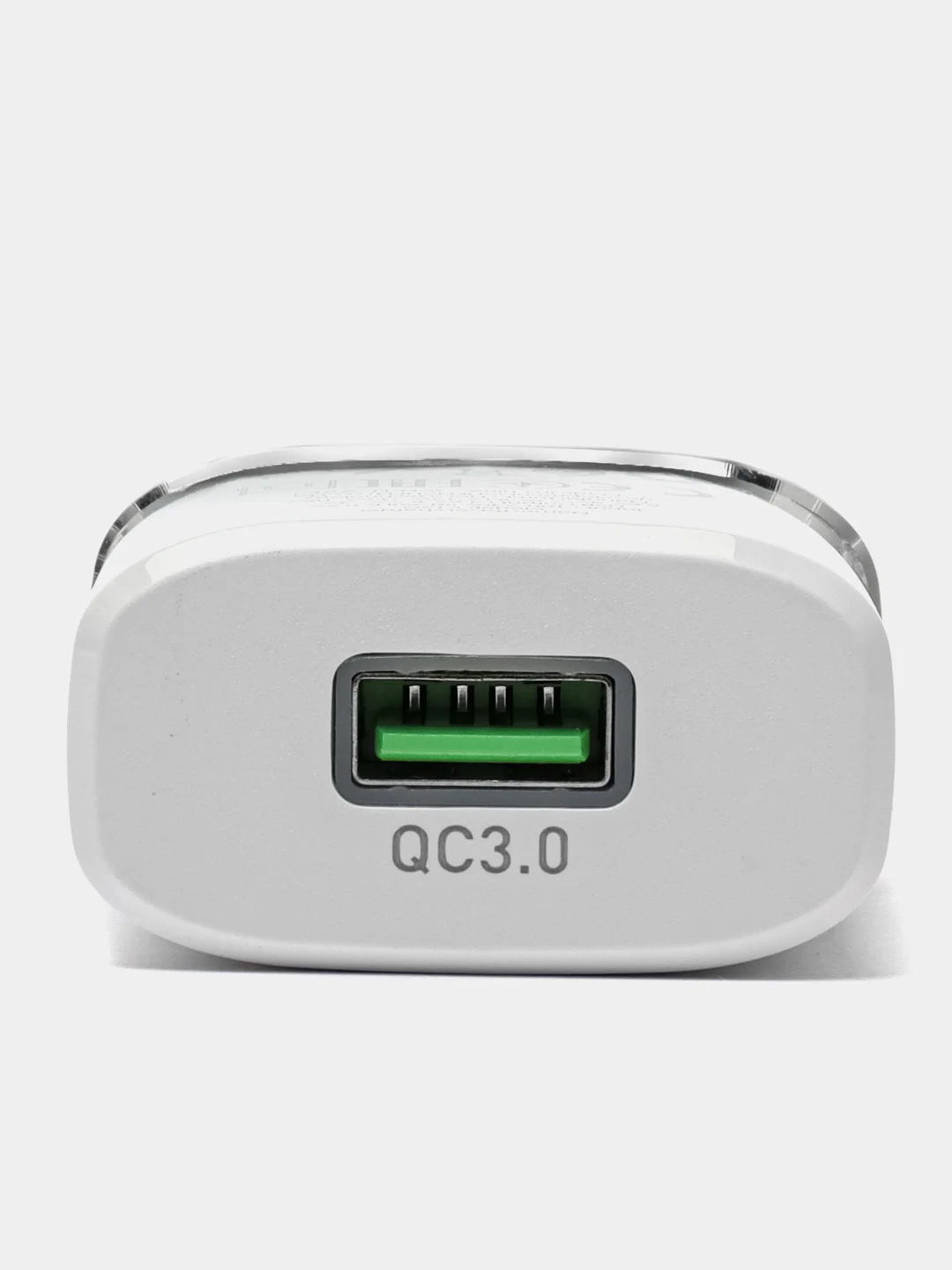 Белый cетевое зарядное устройство Hoco C12Q Type-C 3.0A, 18W, быстрая зарядка, 1 м