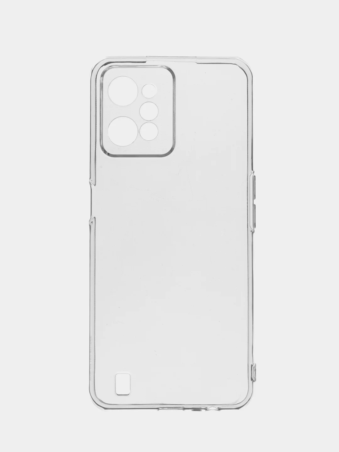 Красный чехол силиконовый Realme C 31 (Реалми С 31), матовый, с защитой камеры