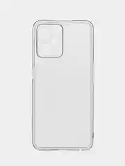 Прозрачный чехол силиконовый Realme C35 (Реалми С35) с защитой камеры, матовый