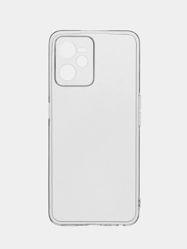 Чехол силиконовый Realme C35 (Реалми С35) с защитой камеры, матовый