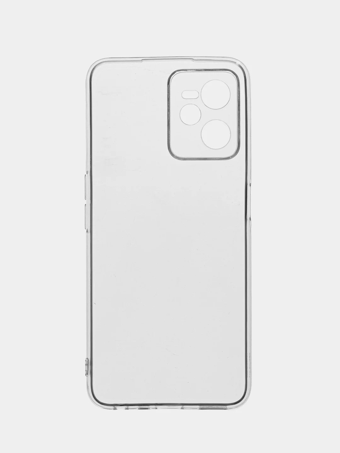 Красный чехол силиконовый Realme C35 (Реалми С35) с защитой камеры, матовый