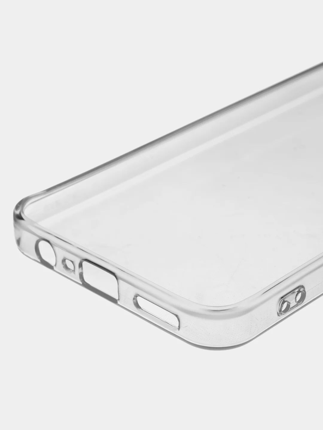 Прозрачный чехол силиконовый на Realme C 33 (Реалми С 33) матовый с дополнительной защитой камеры