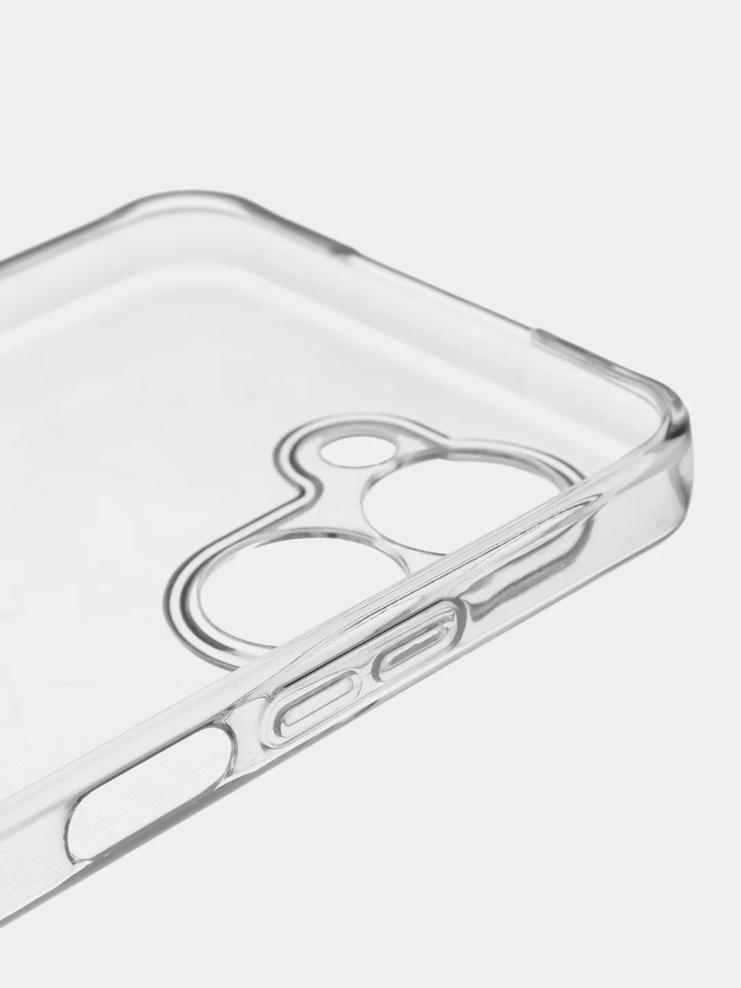 Прозрачный чехол силиконовый на Realme C 33 (Реалми С 33) матовый с дополнительной защитой камеры