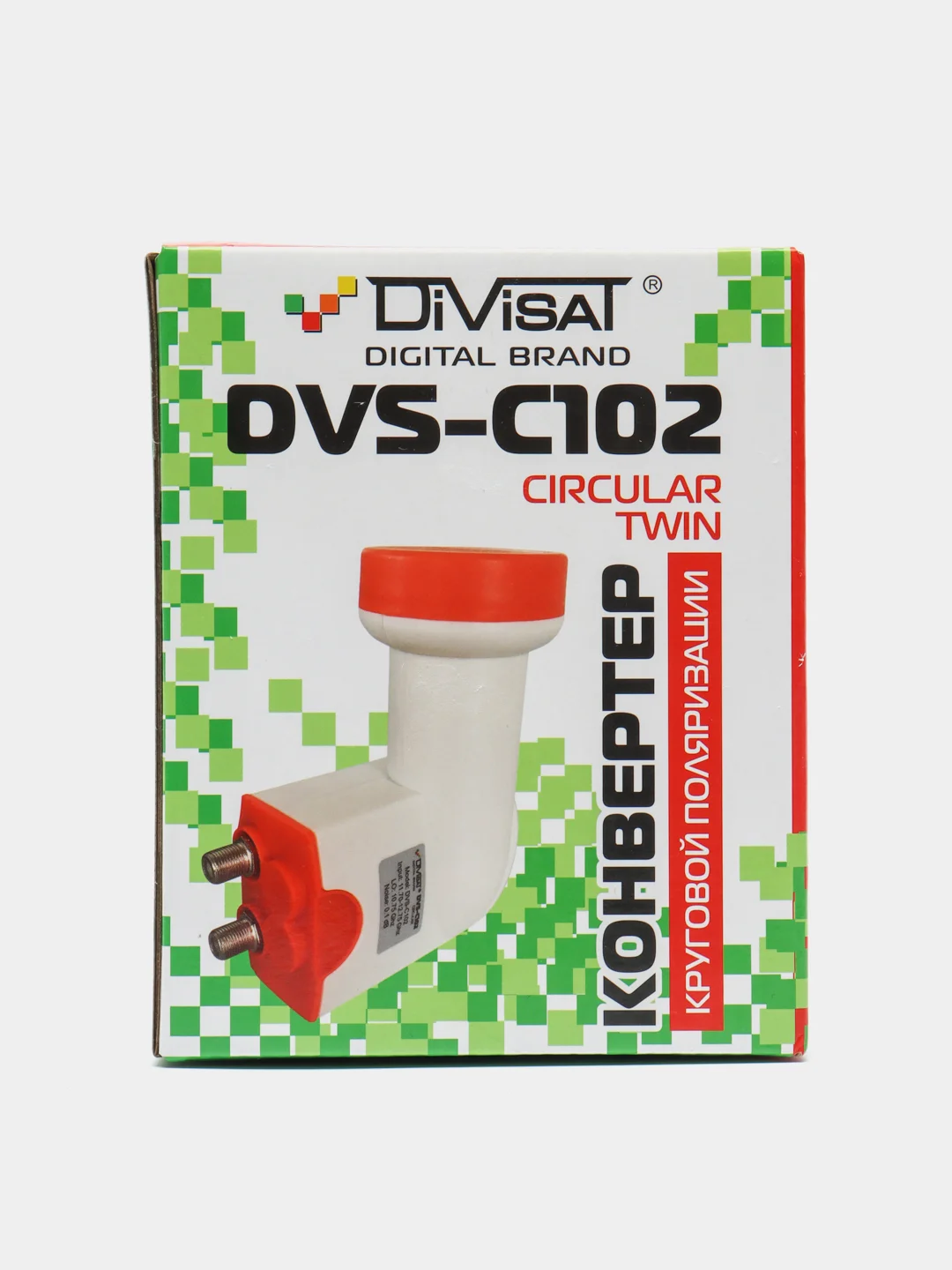 Конвертор спутниковый круговой на 2 выхода DVS-С102 (Триколор ТВ/НТВ+)