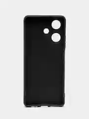 Тёмно-серый силиконовый чехол для Infinix Hot 30, с принтом, с рисунком (Инфиникс Хот 30)