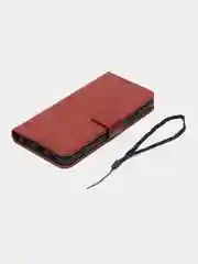 Багровый чехол-книжка с магнитной застежкой для Infinix Smart 7 Plus (Инфиникс Смарт 7 Плюс)