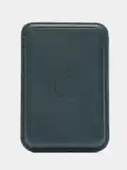 Зеленый картхолдер на iPhone, с поддержкой MagSafe Leather Wallet