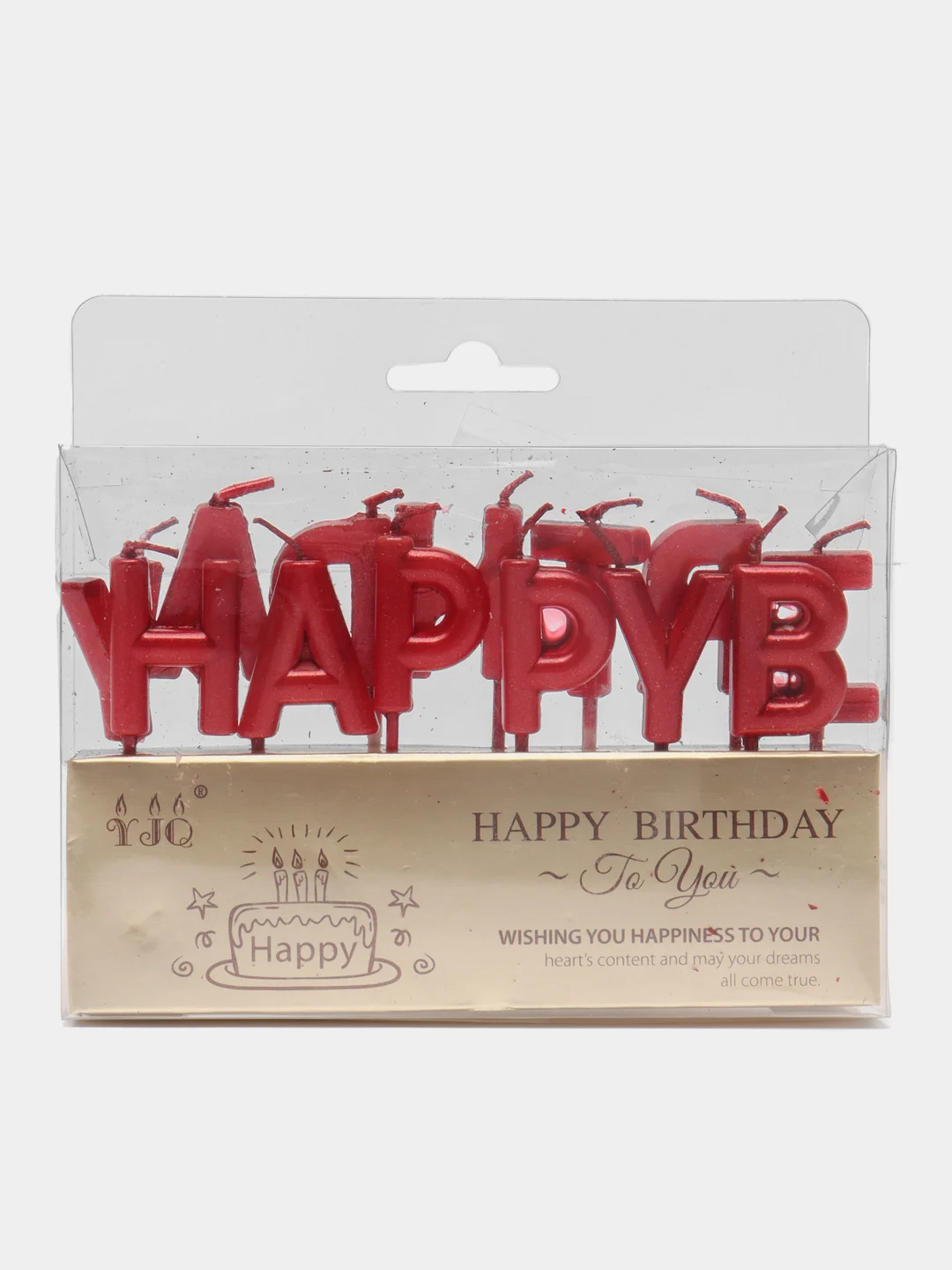 Красный свечи для торта Happy Birthday