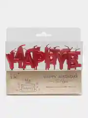 Красный свечи для торта Happy Birthday