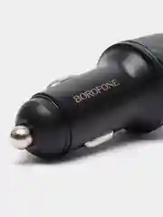 Черный автомобильное зарядное устройство Borofone BZ21, PD30W, QC 3.0, 2 USB