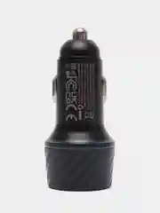 Черный автомобильное зарядное устройство Borofone BZ21, PD30W, QC 3.0, 2 USB