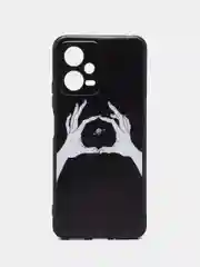 Пастельно-коралловый силиконовый чехол для Xiaomi Note 12 5G / POCO X5 5G (Сяоми Нот 12 5 Джи / Поко Х5), с принтом, с рисунком