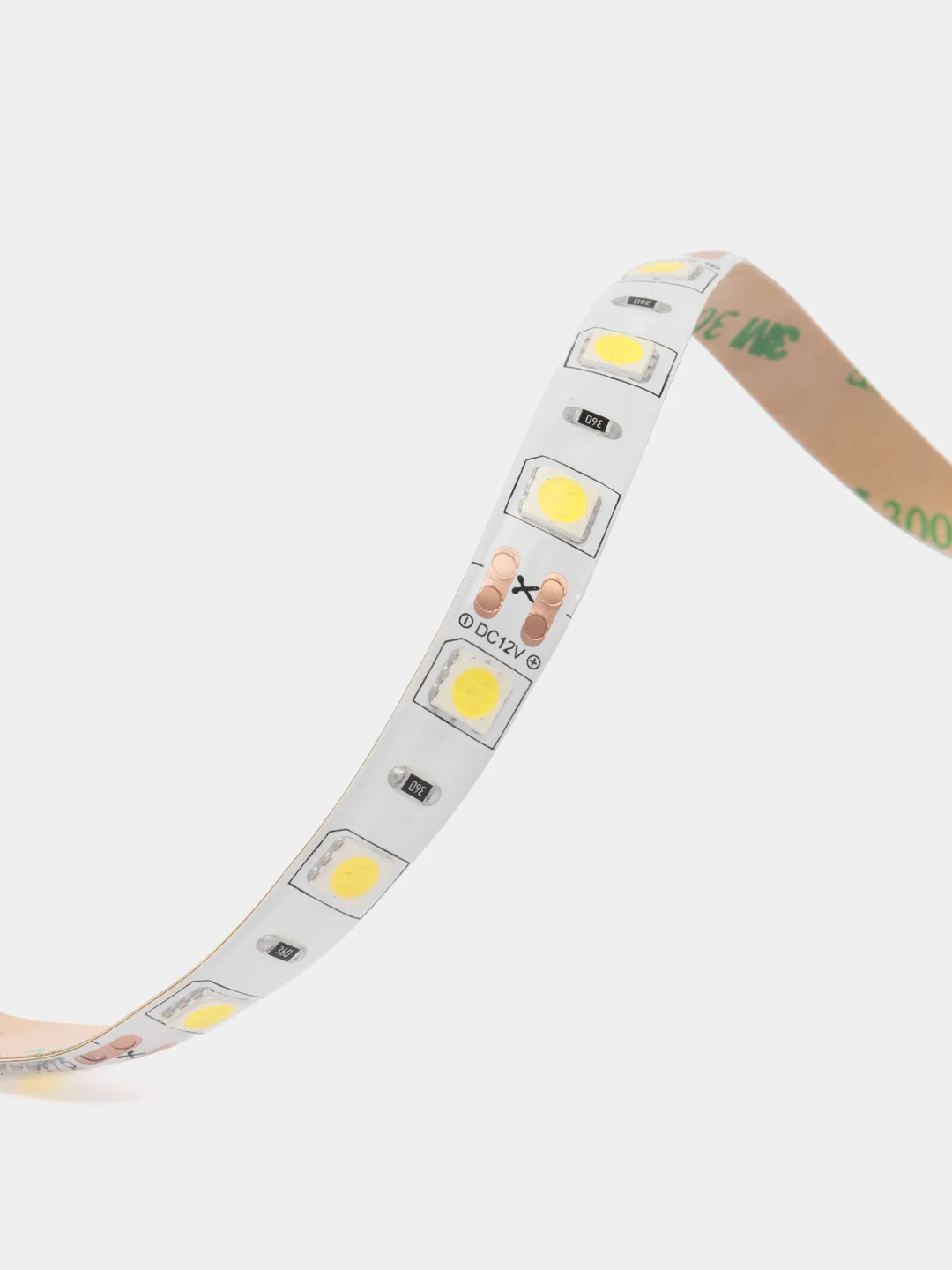 Лента светодиодная, 60SMD(5050)/m 14.4W/m 12V 5m 4000К, LS607