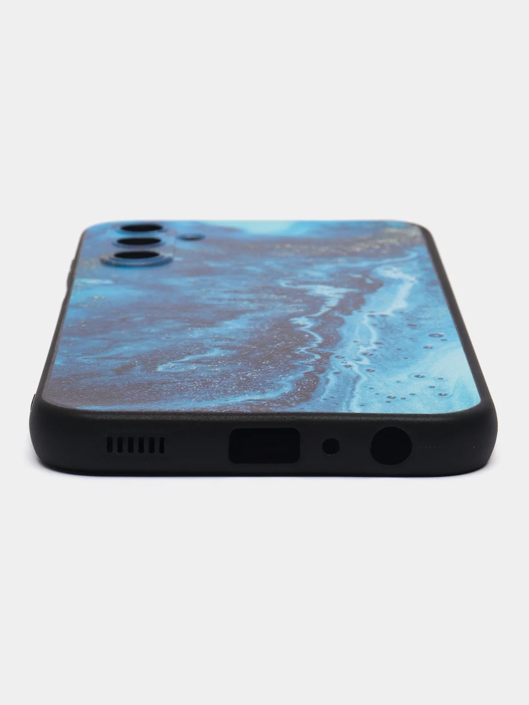 Тёмно-бирюзовый чехол для Samsung Galaxy A24 с принтом, с рисунком (Самсунг Галакси А24)
