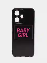 Зеленый чехол на Infinix Hot 30 Play / Инфиникс Хот 30 Плей прозрачный, с рисунком, защита камеры