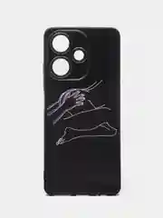 Слоновая кость силиконовый чехол для Infinix Hot 30, с принтом, с рисунком (Инфиникс Хот 30)