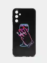 Голубой чехол для Samsung Galaxy A24 с принтом, с рисунком (Самсунг Галакси А24)