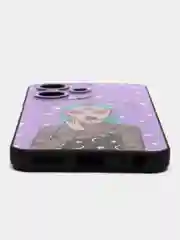 Пурпурный силиконовый чехол для Infinix HOT 30i (Инфиникс Хот 30 Ай), с принтом, с рисунком