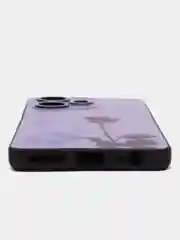 Серебряный силиконовый чехол для Infinix Hot 30, с принтом, с рисунком (Инфиникс Хот 30)