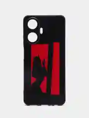 Рыжий чехол для Realme C55 (Реалми С55), с принтом, с рисунком