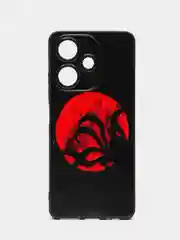 Синий меланж силиконовый чехол для Infinix Hot 30, с принтом, с рисунком (Инфиникс Хот 30)