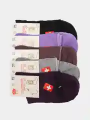 Разноцветный носки женские, медицинские, высокие, без резинки