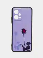 Серебряный силиконовый чехол для Xiaomi Note 12 5G / POCO X5 5G (Сяоми Нот 12 5 Джи / Поко Х5), с принтом, с рисунком