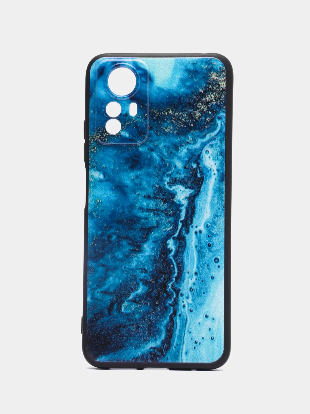 Тёмно-бирюзовый чехол для Xiaomi Redmi Note 12S, с принтом, с рисунком (Сяоми Редми Нот 12С)