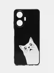 Бронзовый чехол для Realme C55 (Реалми С55), с принтом, с рисунком