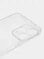Прозрачный силиконовый чехол BROSCORP для Xiaomi Redmi 12 с защитой камер и от прилипания
