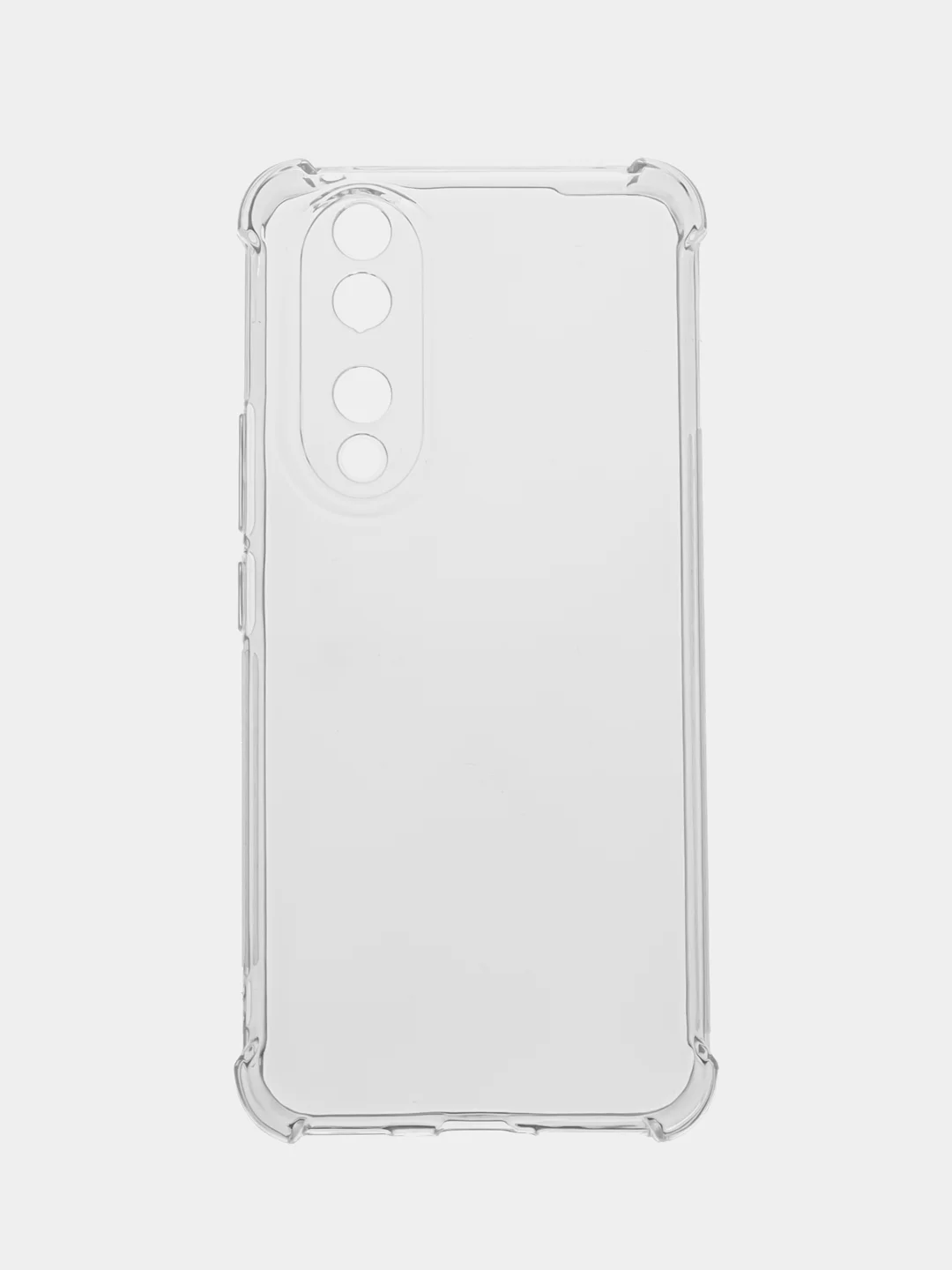 Прозрачный противоударный чехол Broscorp для Honor 90 силиконовый, с усиленными углами