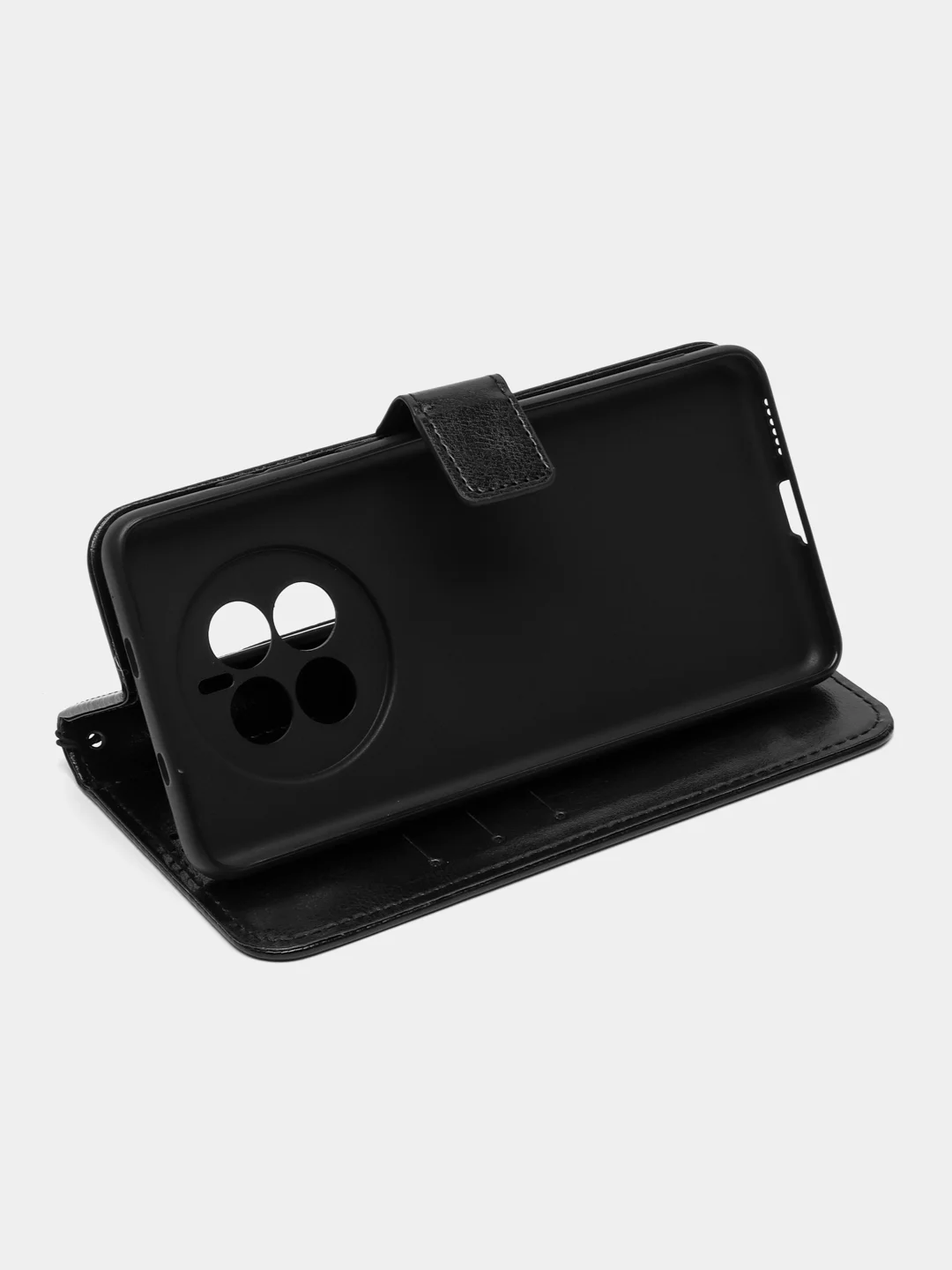Черный чехол-книжка с магнитной застежкой для HUAWEI Mate 50 (Хуавей Мате 50)