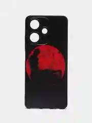 Сиреневый силиконовый чехол для Infinix Hot 30, с принтом, с рисунком (Инфиникс Хот 30)