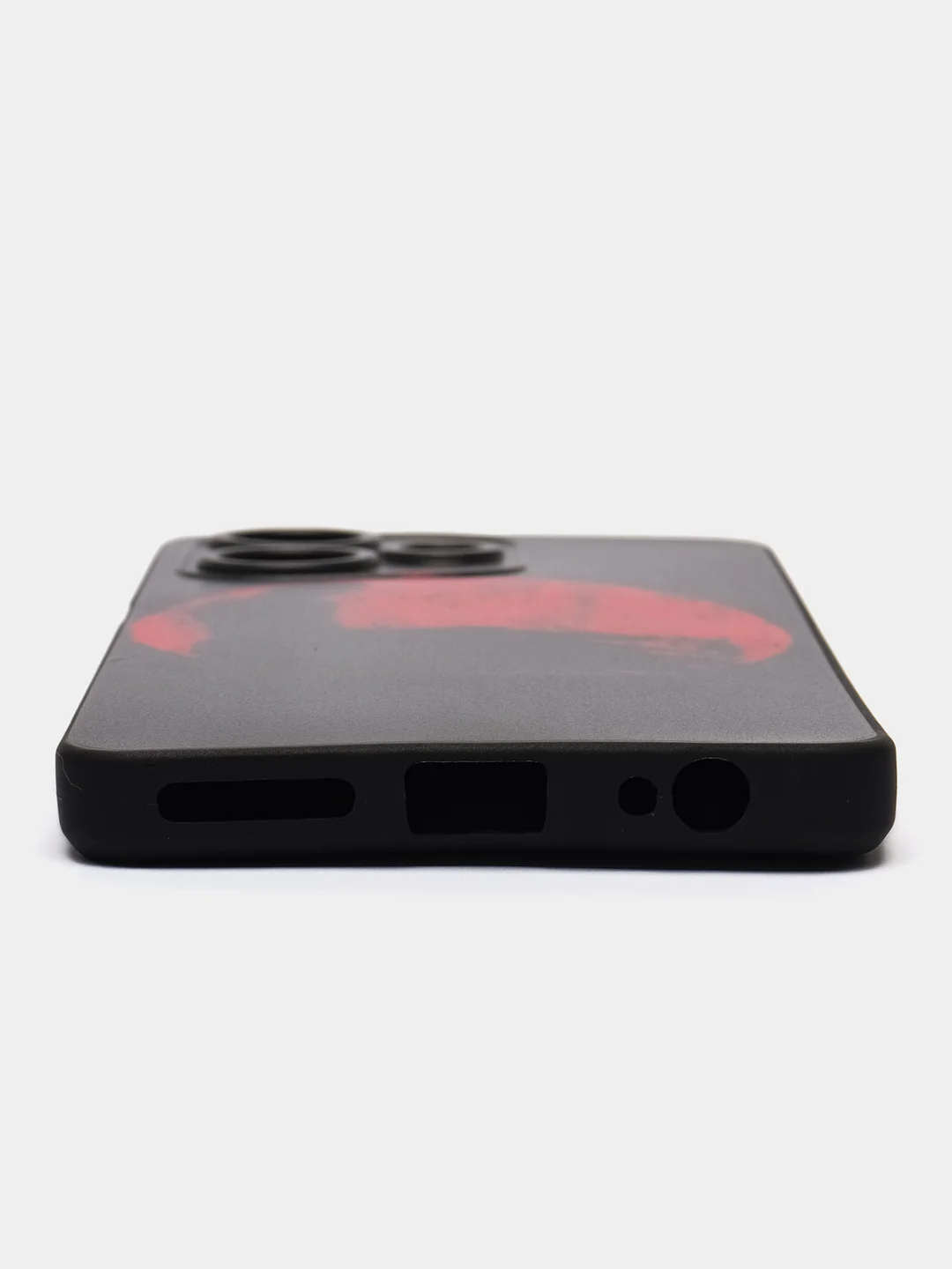 Сиреневый силиконовый чехол для Infinix Hot 30, с принтом, с рисунком (Инфиникс Хот 30)