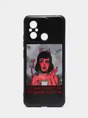 Светло-оранжевый чехол для Xiaomi Redmi 12C, с принтом, с рисунком (Сяоми Редми 12С)