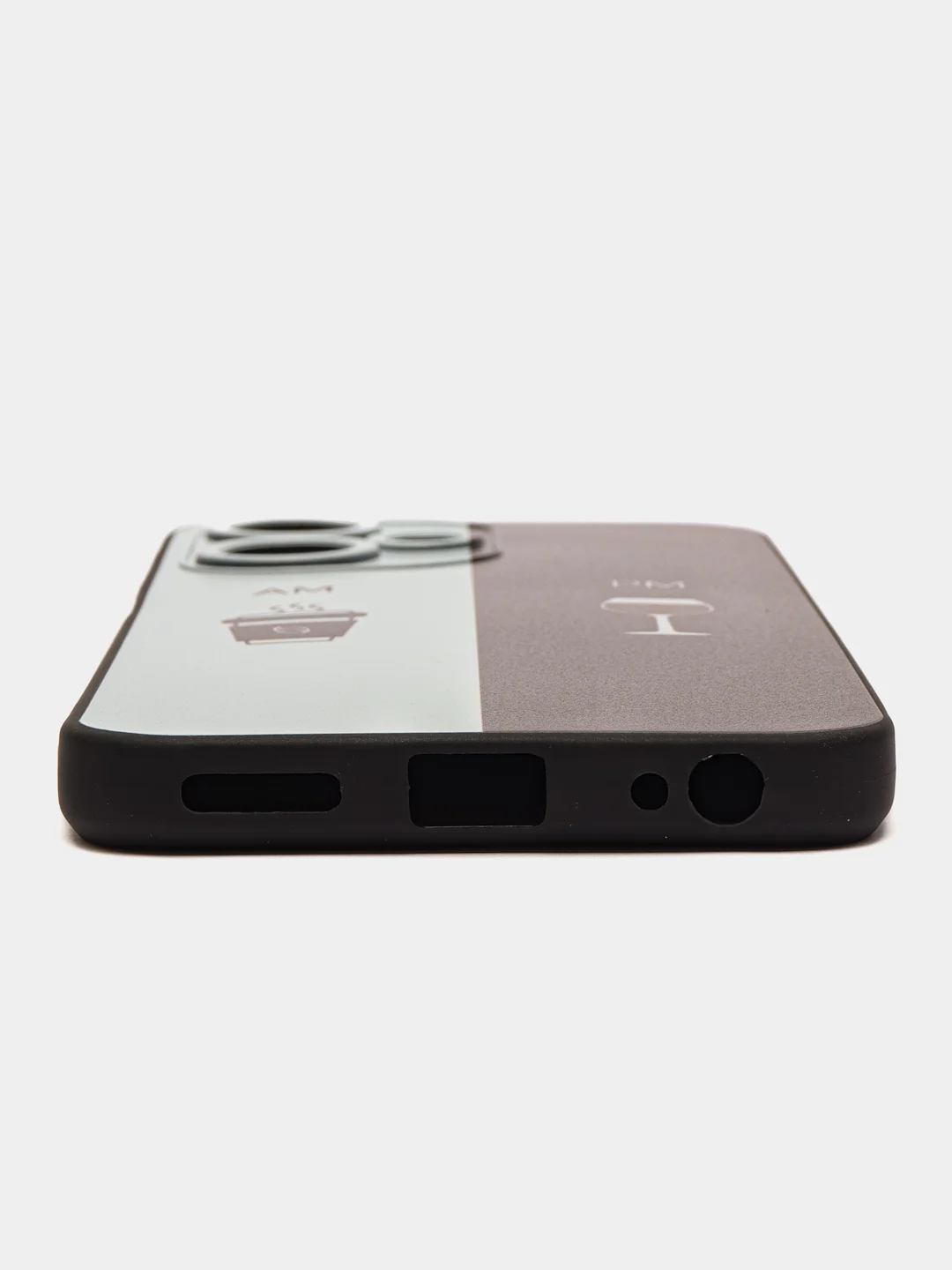 Бирюзовый чехол на Infinix Hot 30 Play / Инфиникс Хот 30 Плей прозрачный, с рисунком, защита камеры