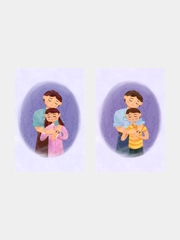 Открытки с днем рождения папе, 2 вида, 10х15 см