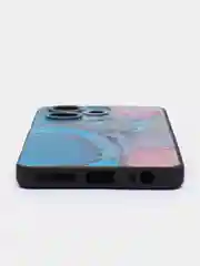 Фуксия силиконовый чехол для Infinix Hot 30, с принтом, с рисунком (Инфиникс Хот 30)