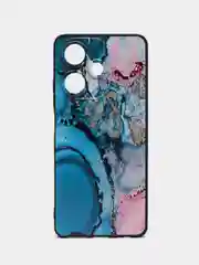 Фуксия силиконовый чехол для Infinix Hot 30, с принтом, с рисунком (Инфиникс Хот 30)