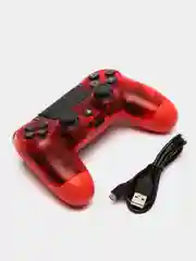 Алый джойстик PS4 DualShock, геймпад беспроводной, Bluetooth, проводной