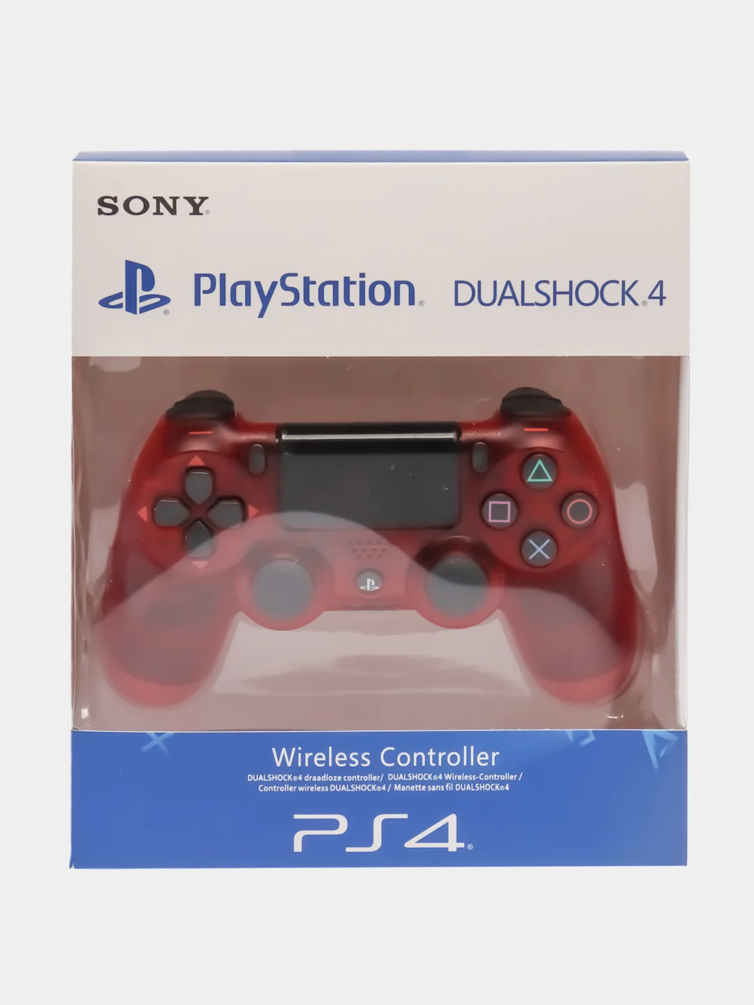 Алый джойстик PS4 DualShock, геймпад беспроводной, Bluetooth, проводной