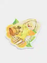 Желтый кабошоны акриловые, вырубка, "Зайки", 4 шт