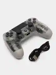 Прозрачный джойстик PS4 DualShock, геймпад беспроводной, Bluetooth, проводной