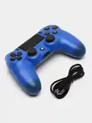 Синий джойстик PS4 DualShock, геймпад беспроводной, Bluetooth, проводной