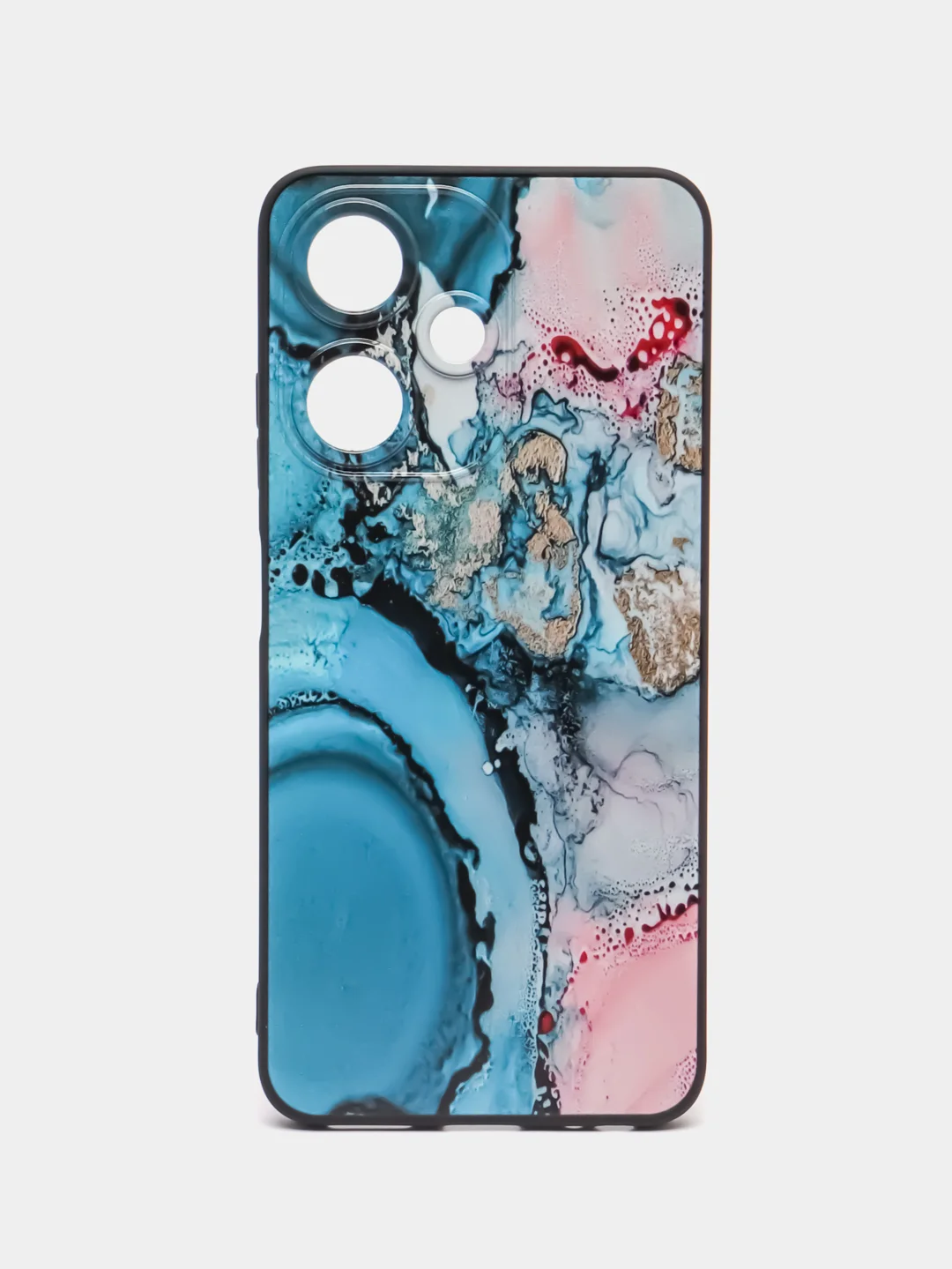 Фуксия силиконовый чехол для Infinix HOT 30i (Инфиникс Хот 30 Ай), с принтом, с рисунком