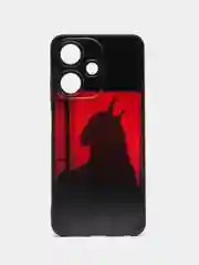 Светло-жёлтый силиконовый чехол для Infinix HOT 30i (Инфиникс Хот 30 Ай), с принтом, с рисунком