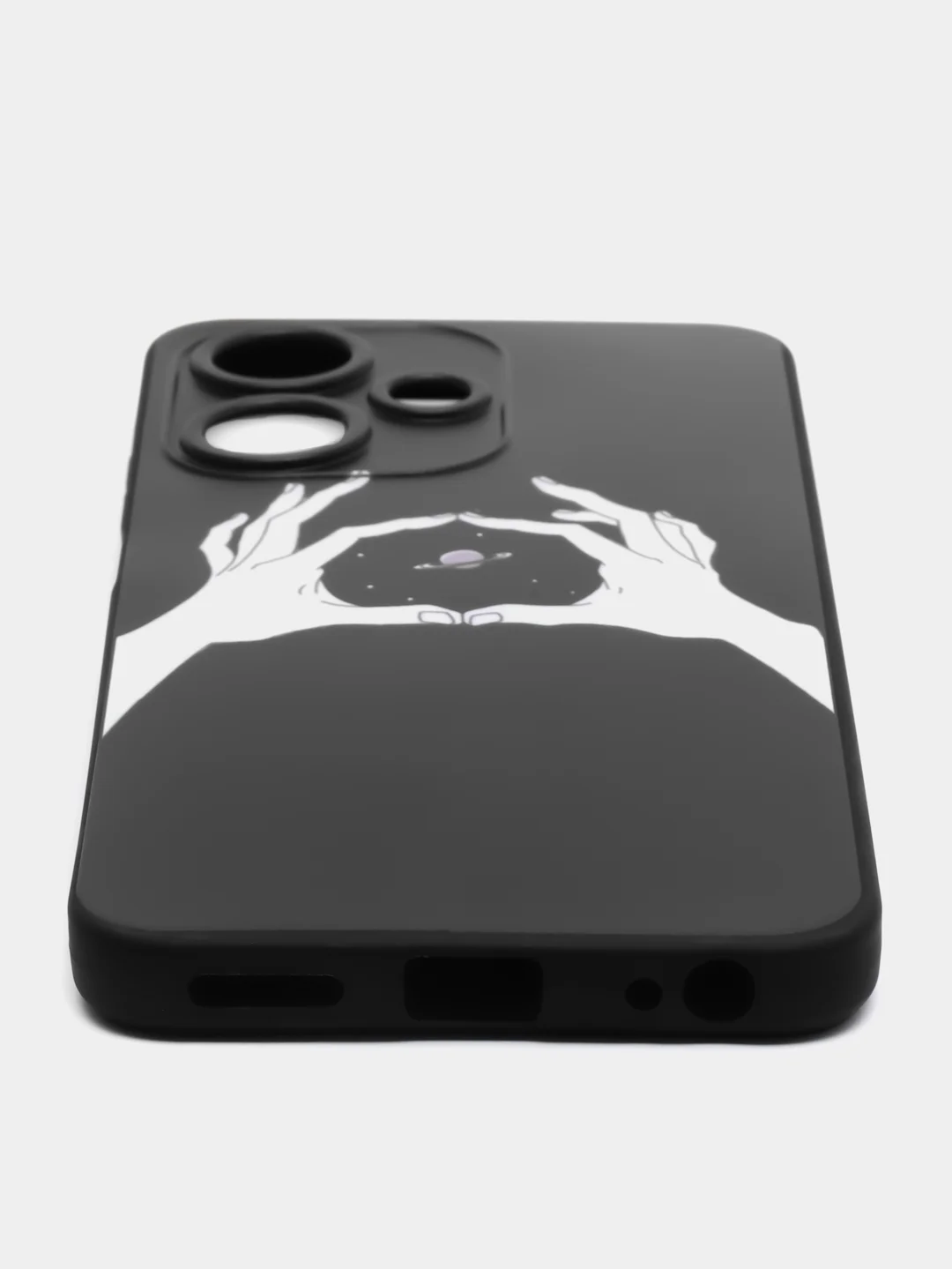 Пастельно-коралловый силиконовый чехол для Infinix HOT 30i (Инфиникс Хот 30 Ай), с принтом, с рисунком