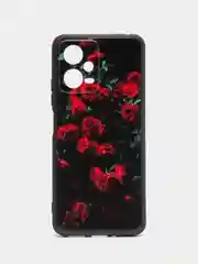 Оранжевый силиконовый чехол для Xiaomi Note 12 5G / POCO X5 5G (Сяоми Нот 12 5 Джи / Поко Х5), с принтом, с рисунком